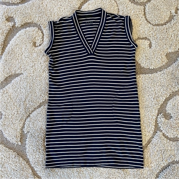 ATM 100% Pima Cotton Pocketed Striped Dress Size XS - Picture 1 of 4